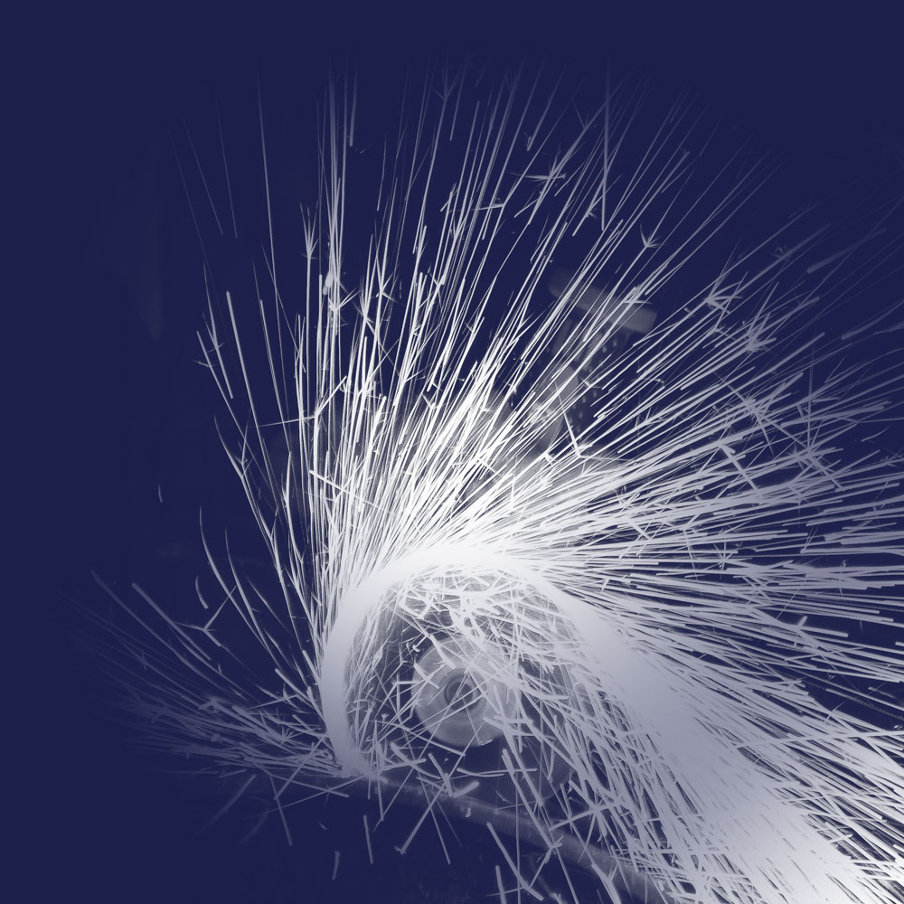 Decorative Element with Welding Sparks