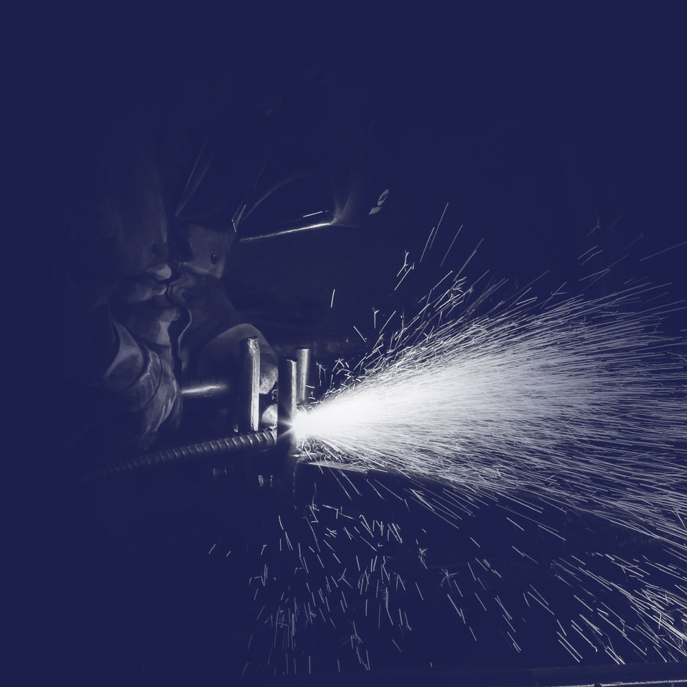 Decorative Element with Welding Sparks